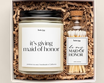 Maid of Honor Gift Maid of Honor Box for Maid of Honor Proposal Gifts for MOH Bridal Party Gifts MOH candle