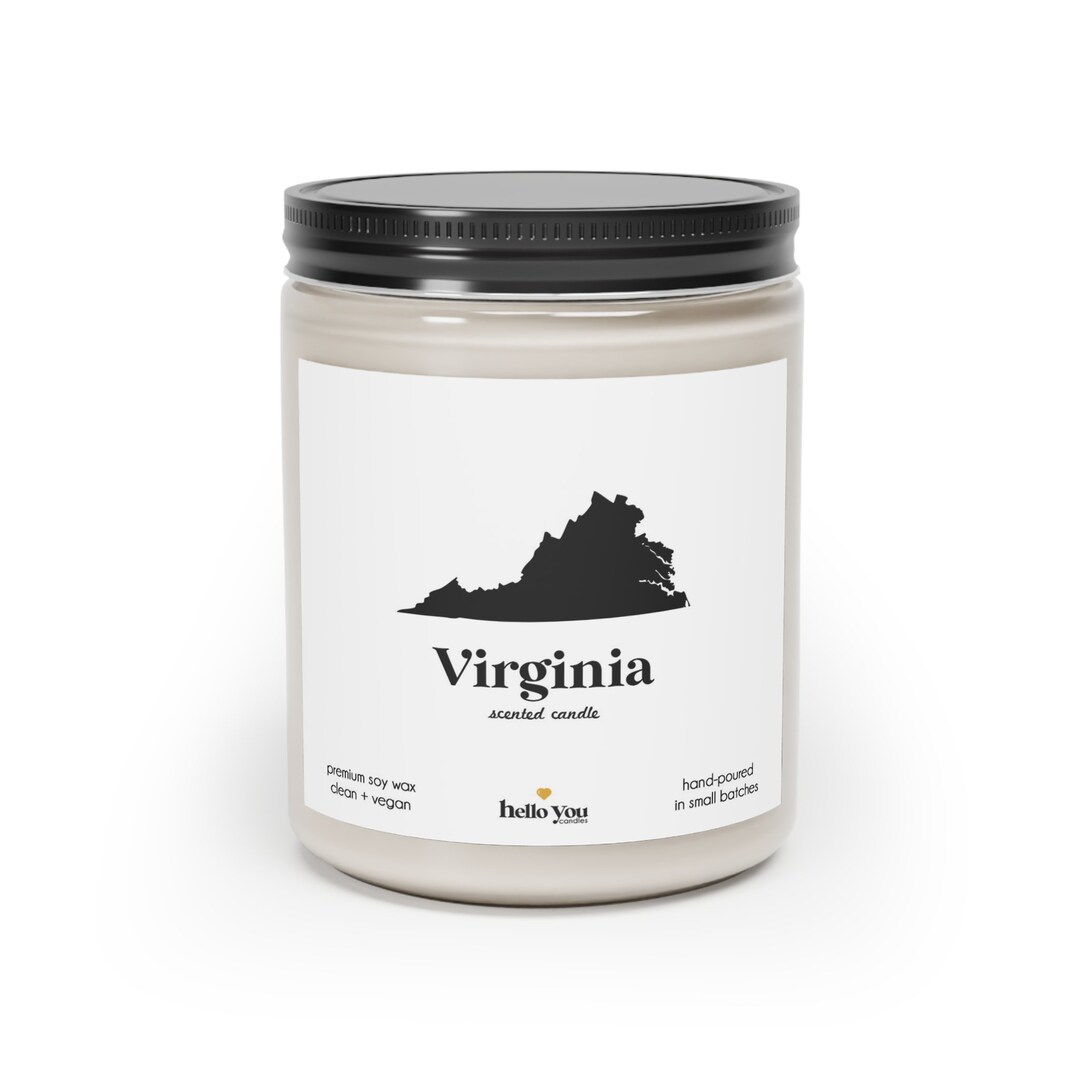 Virginia Scented Candle Homesick Gift Miss Home Gift State Scented
