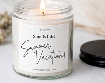 Summer Break Gift Candle: Teacher Appreciation Gift