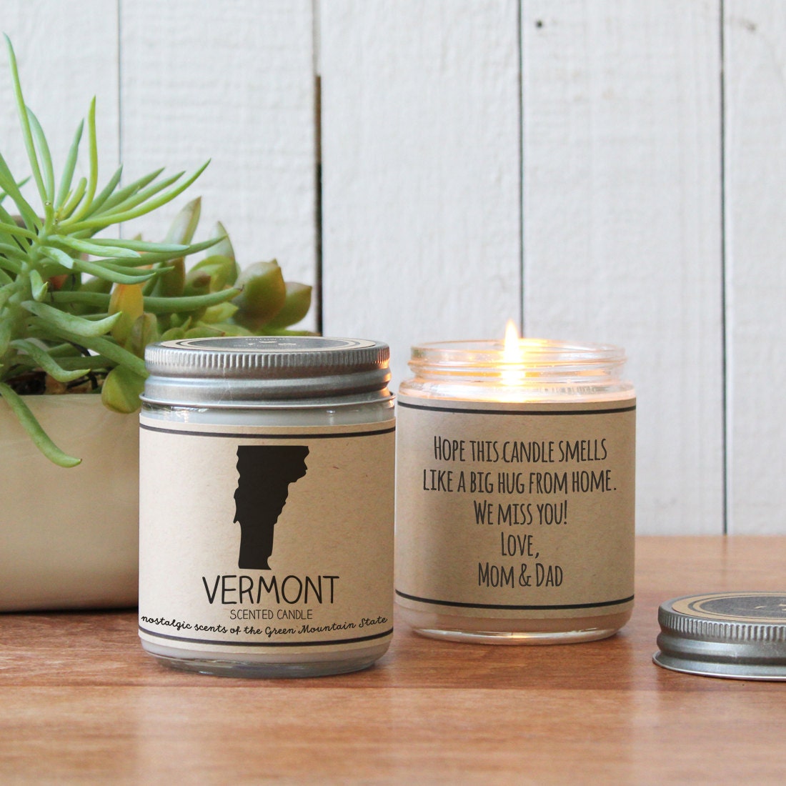 Vermont Scented Candle Homesick Gift Miss Home Gift Etsy