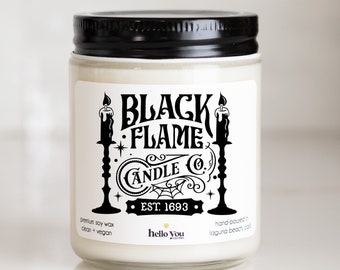 Halloween Candle | Fall Scented Candles | Fall Candles | Black Flame Candle Co candle | Halloween Decor | Cute Halloween Candle