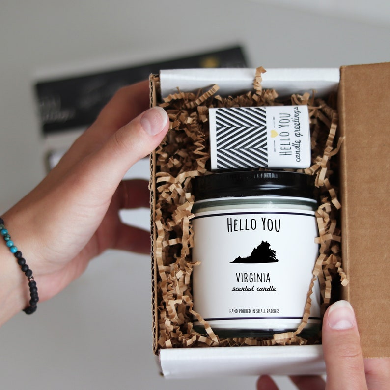 Virginia Scented Candle Homesick Gift Miss Home Gift Etsy