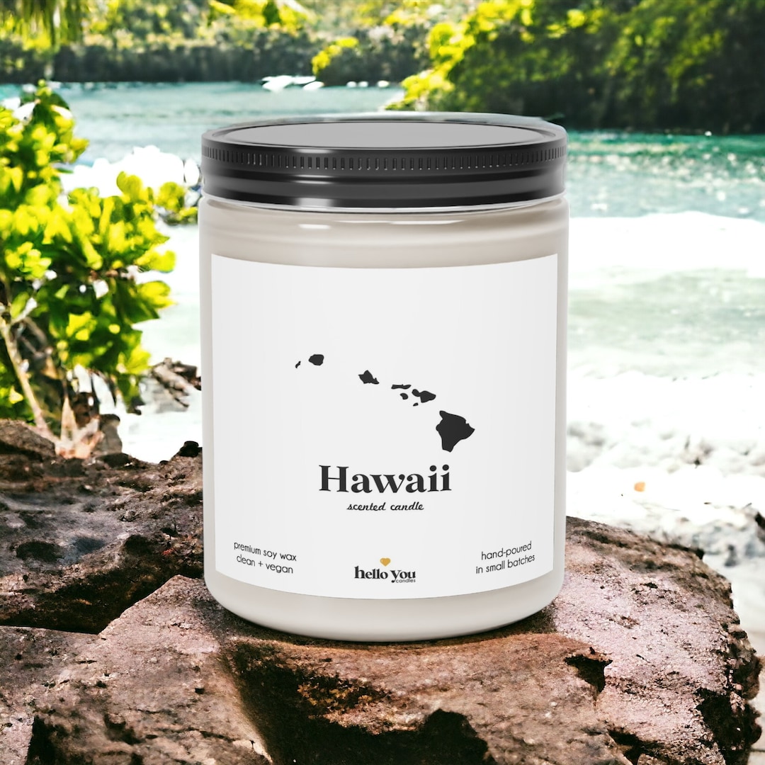 Hawaii Scented Candle Homesick Gift Feeling Homesick State Scented