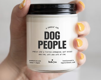 Dog Mom Gifts, A Candle for Dog People Dog lover candles, Dog Lover Gifts, Funny Candles, Personalized Candles, Scented Candles, Candle Gift