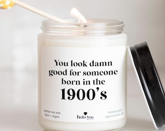 Best Friend Birthday Gifts, Funny Candles, Born in the 1900's Birthday Gifts for Sister, Gifts for Her, Gifts for Him, Gifts for Brother