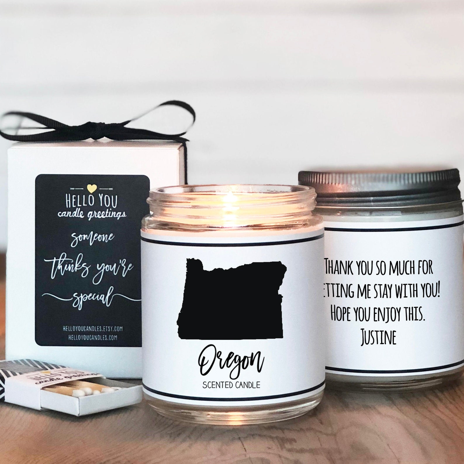 Oregon Scented Candle Homesick Gift Feeling Homesick Etsy