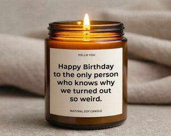 Cadeaux d'anniversaire drôles pour soeur Bougie Cadeaux grande soeur pour frère - Cadeau d'anniversaire pour frères et sœurs
