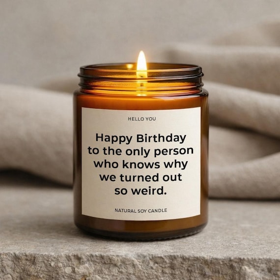 Funny Sister Birthday Gifts Candle Big Sister Gifts for Brother - Sibling Birthday Gift Why we turned out so weird