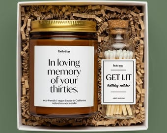 Funny 40th Birthday Gift Candle: In Loving Memory of Your Thirties
