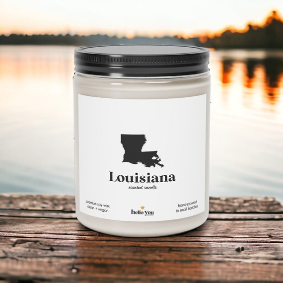 Bougie parfume Louisiane : cire de soja cologique, cadeau contre le mal  du pays - Etsy France