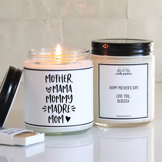 Mother Mama Mommy Madre Mom Soy Candle Gift for Mom Mother's Day Gift  Personalized Gift for Mom Mom to Be Gift New Mom Gift 