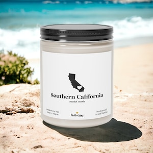 Southern California Scented Candle - Homesick Gift | State Scented Candle | Moving Gift | College Student Gift | California Lover