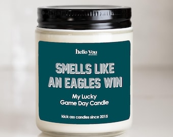 Eagles Win Scented Candle: Philadelphia Football Gift
