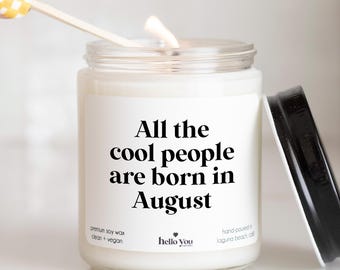 August Birthday Gifts, August Birthday Card, Leo Birthday Gifts and Virgo Gifts for Women, Best Friend Gifts, Best Friend Birthday Card