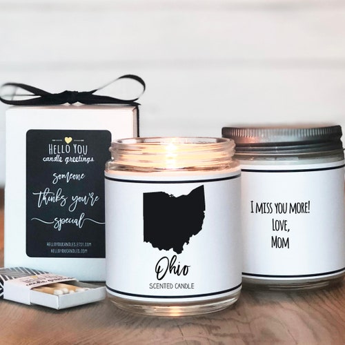 Ohio Candle Ohio Scented Candle State Candles Etsy
