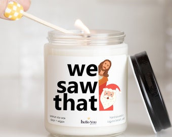 Funny Christmas Candle: Secret Santa Gift Exchange Game Funny Candle Gift We Saw That Candle