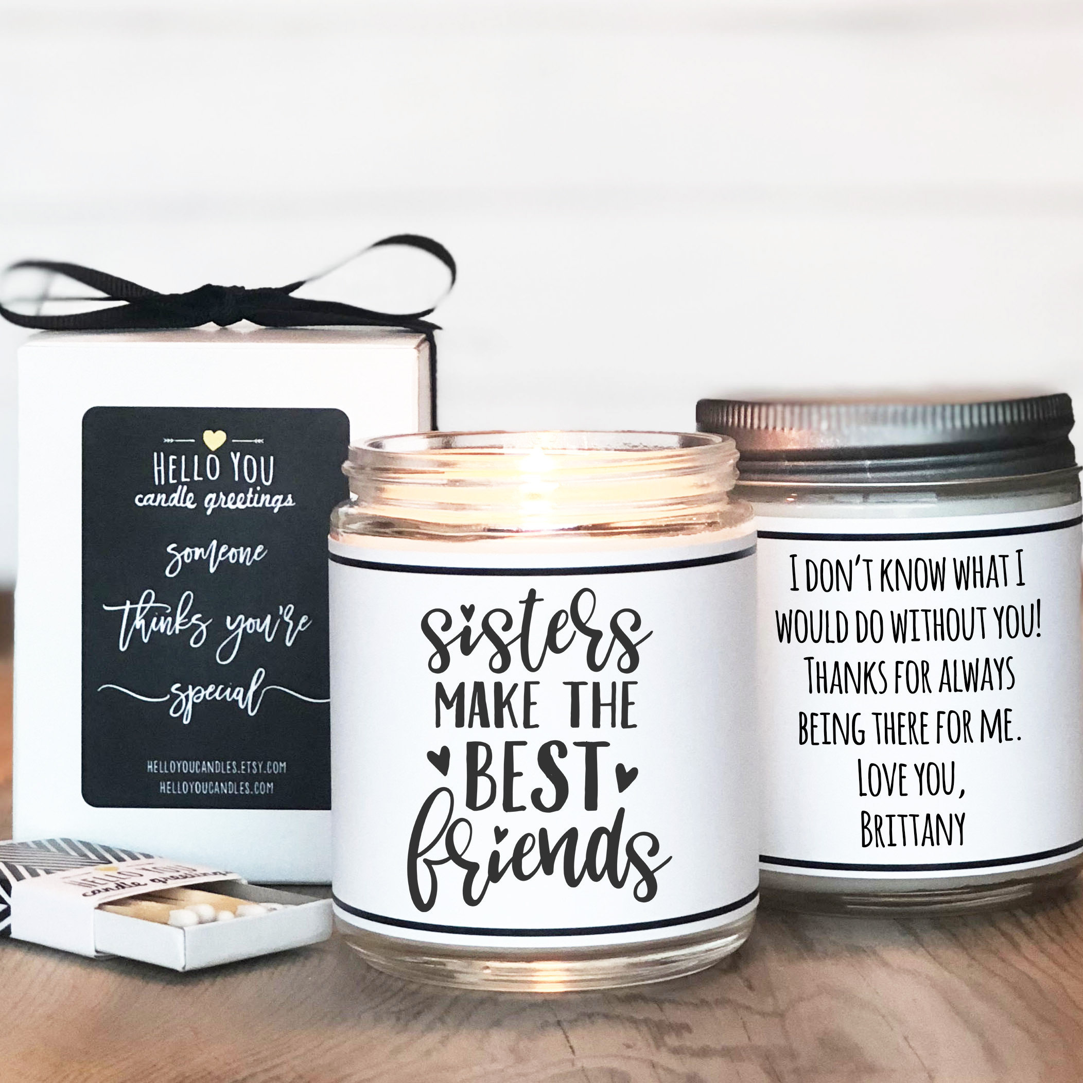 Sisters Make the Best Friends Candle Sister Gift Gift for Sister Sister Candle