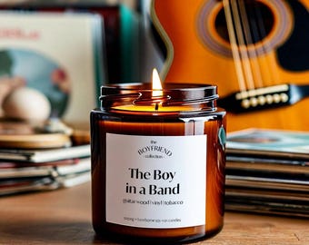 The Boy in a Band Scented Soy Candle: Boyfriend Collection Candles
