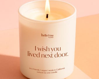 Miss You Gift for Best Friend Gift for BFF Long Distance Friendship Gift Funny Candles for Distance Relationship Gift