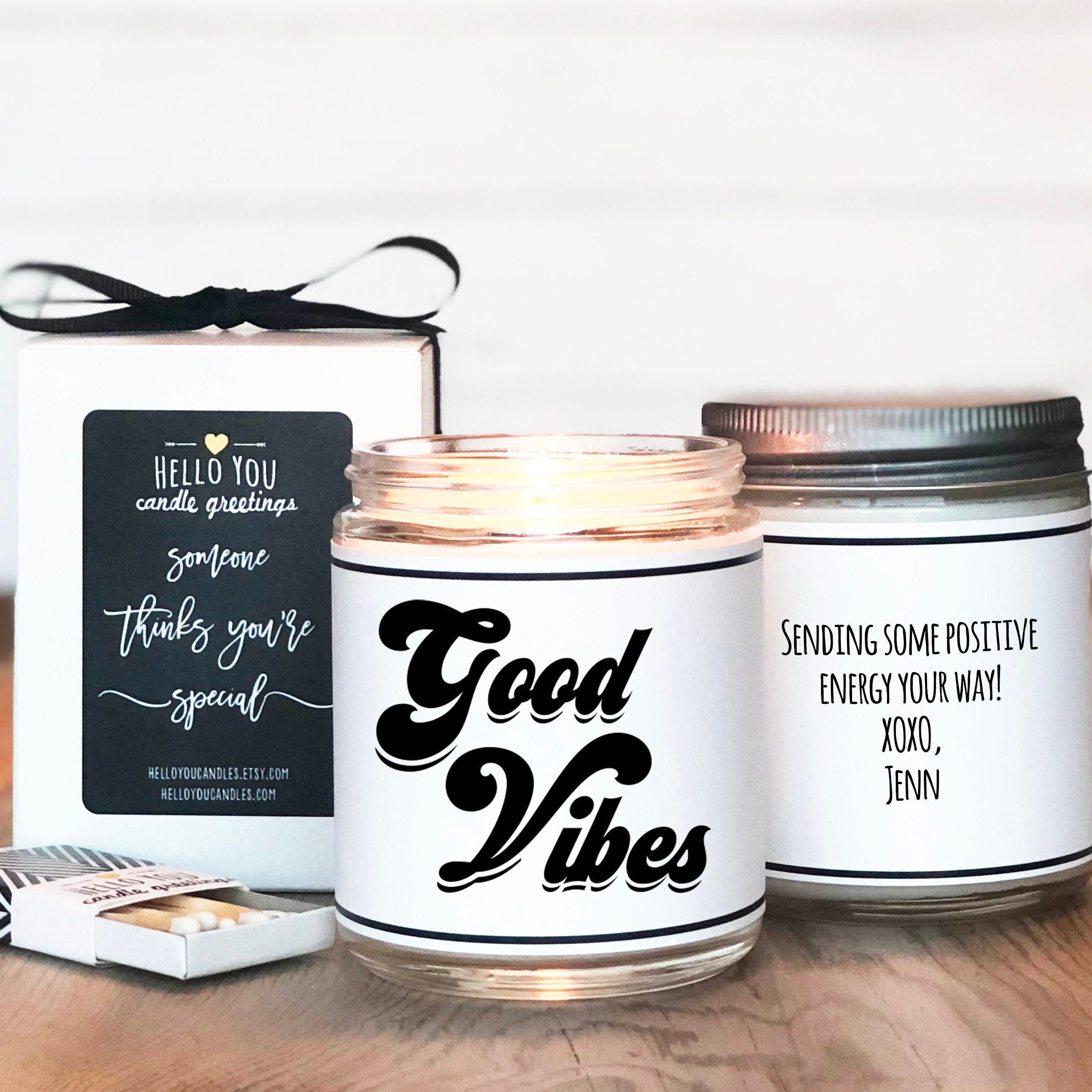 Good Vibes Candle Soy Candle Gift Encouragement gift Inspiration