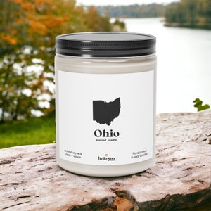 Ohio Scented Candle - Homesick Gift | Miss Home Gift | State Scented Candle | Moving Gift | College Student Gift | State Candles