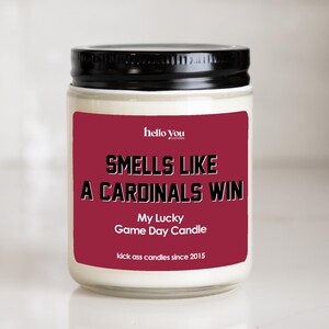 Cardinals Win Soy Candle: St. Louis NFL Gift, Game Day Decor image 1