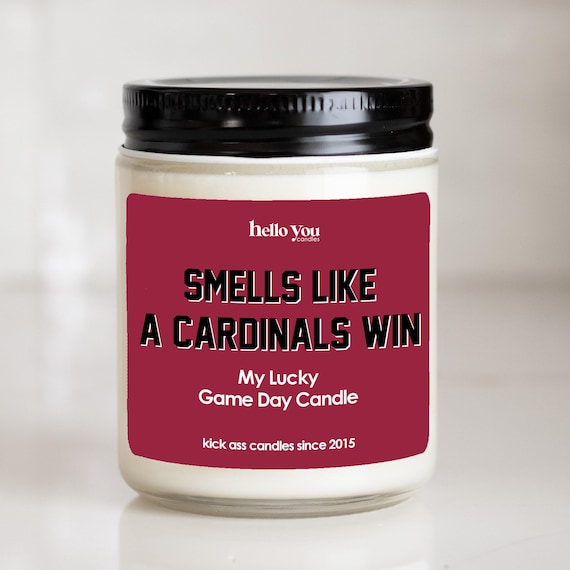 Cardinals Win Soy Candle: St. Louis NFL Gift, Game Day Decor