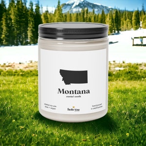 Montana Scented Candle: Homesick Gift, Soy Wax Candle