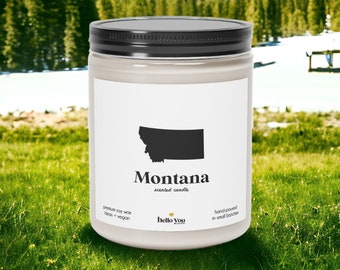 Montana Scented Candle - Homesick Gift | Feeling Homesick | State Scented Candle | Moving Gift | College Student Gift | State Candles