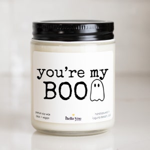 You&#39;re My Boo Halloween Candle | Halloween Gift | Halloween Greeting | Fall Candle | Halloween Candle Gift | Cute Halloween Candle