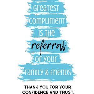 8x10 Compliment Referral Download