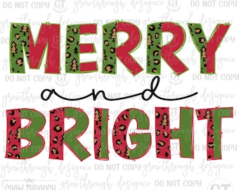 Merry and Bright - Leopard - solo png