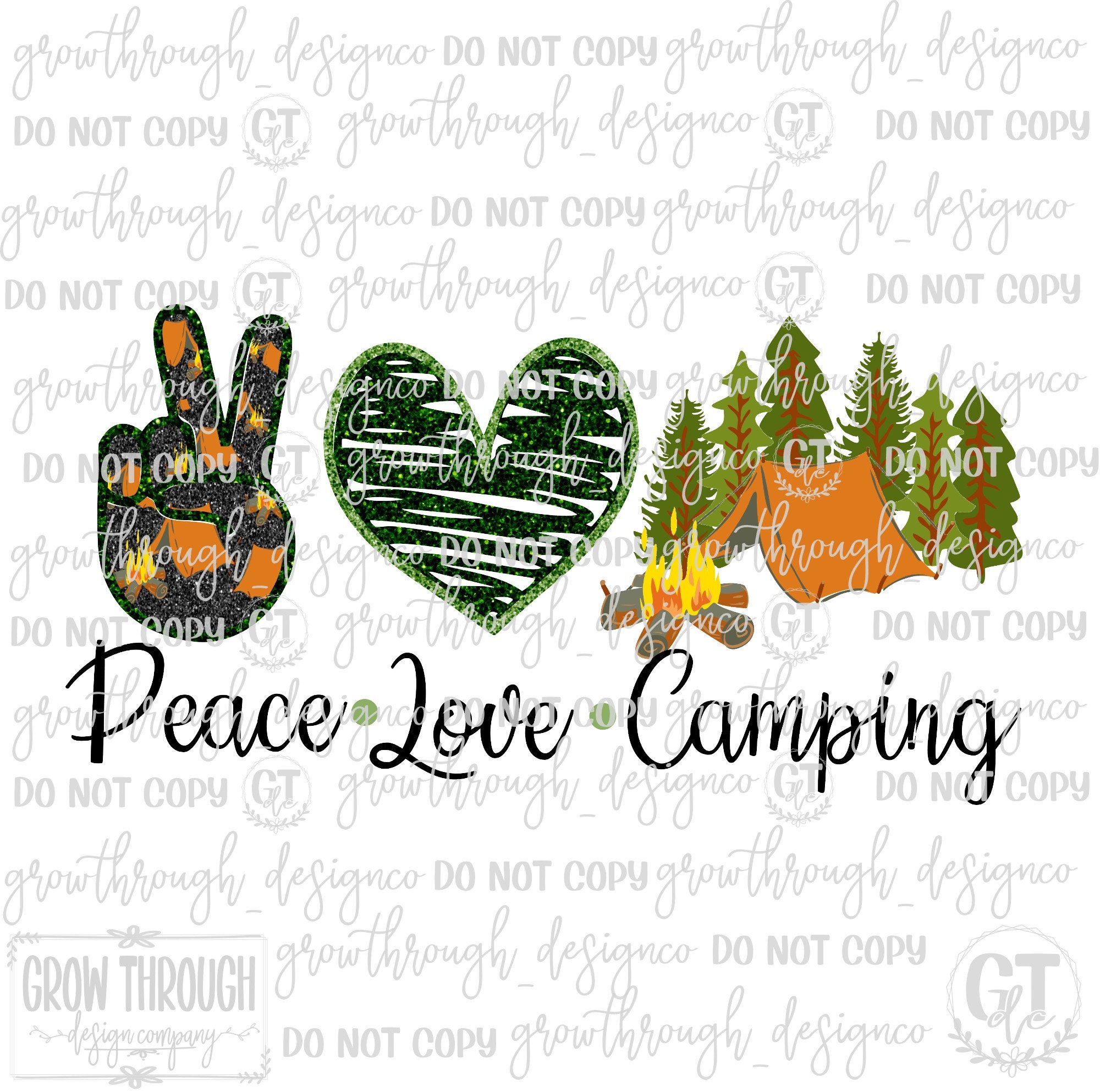 Download Peace Love Camping Svg Waterslide Printable Etsy