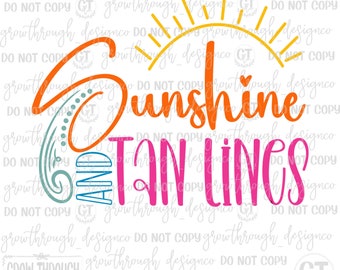 Sunshine and Tanlines - verano - png - svg
