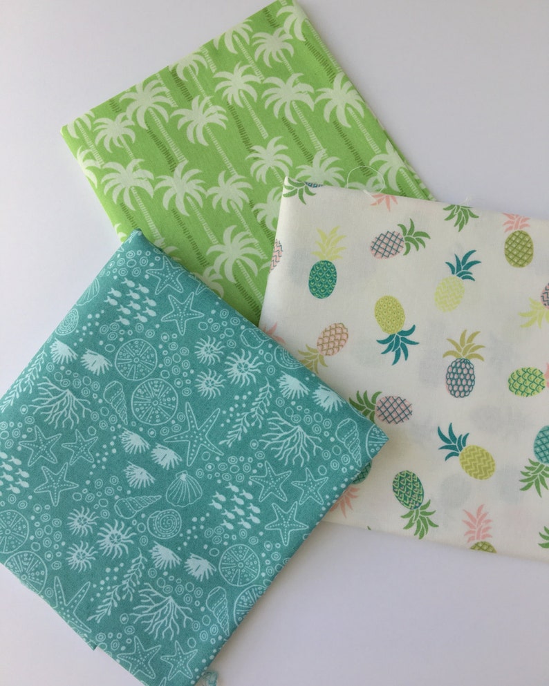 Custom Diaper Burp Cloth Set Tropicana Collection