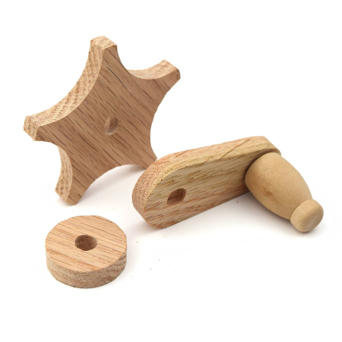 Wooden Crank 11/4 inch Choose Your Wood Type Etsy