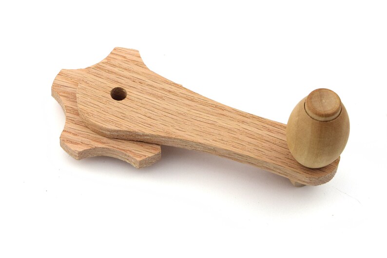 Wooden Crank 3 Inch Choose Your Wood Type Etsy