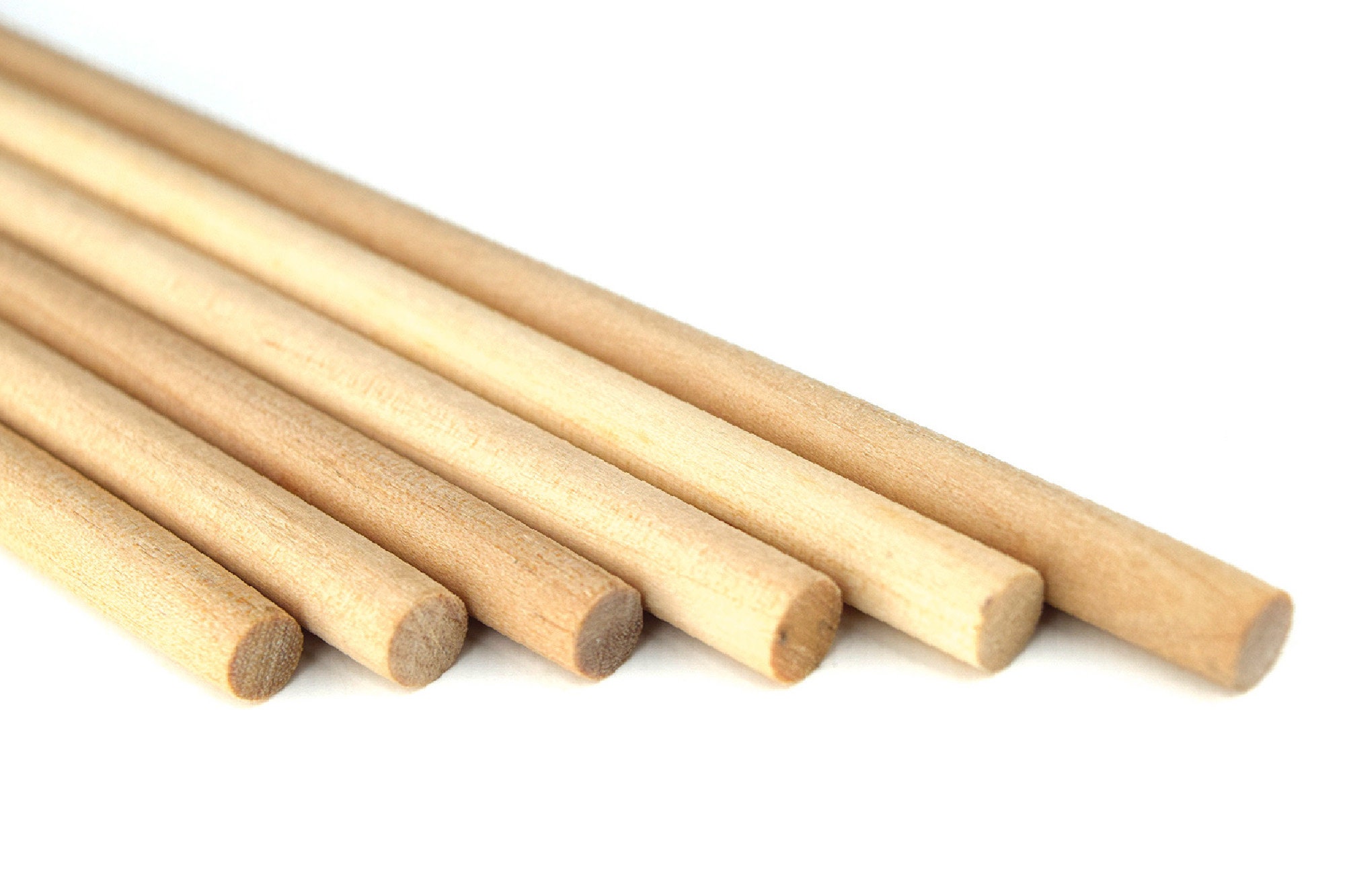 Wooden Dowel Rods 3/16 X 12 Mini Pennant Sticks / Rods 