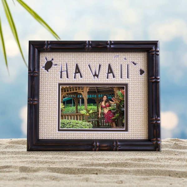 Hawaii Photo Mat - 8"x10" Personalized Gifts, Made in Hawaii, Hawaii Gift, Hawaii Visit, Hawaii Memorabilia, Hawaiian Decor