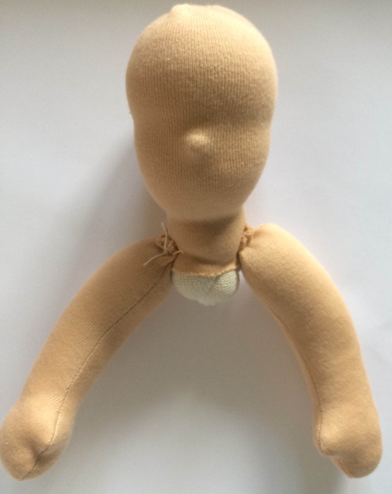 Cloth doll Waldorf doll type 40 cm to make yourself material set wool organic image 8