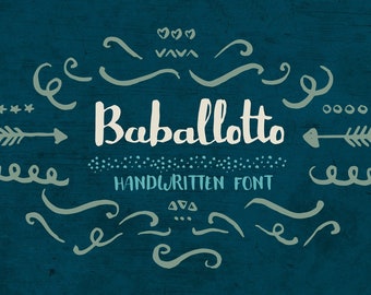 Baballotto font - Bold Brush Font, modern font,