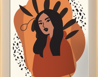 Retrato de pareja, retrato de aniversario personalizado bohemio, retrato de pareja de bodas personalizado, regalo de aniversario personalizado, regalo para novio, regalo de San Valentín