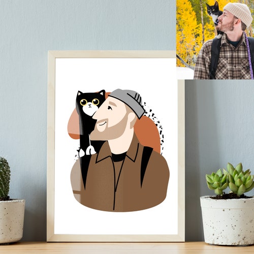 Portrait d'animal de compagnie Chibi personnalisé, dessin animé à partir d'une photo (fichier numérique)