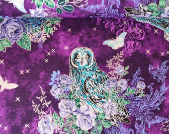 Design cotton fabric Mystic Moon - Midnight Purple