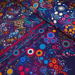 Design cotton fabric Effervescence - Bright