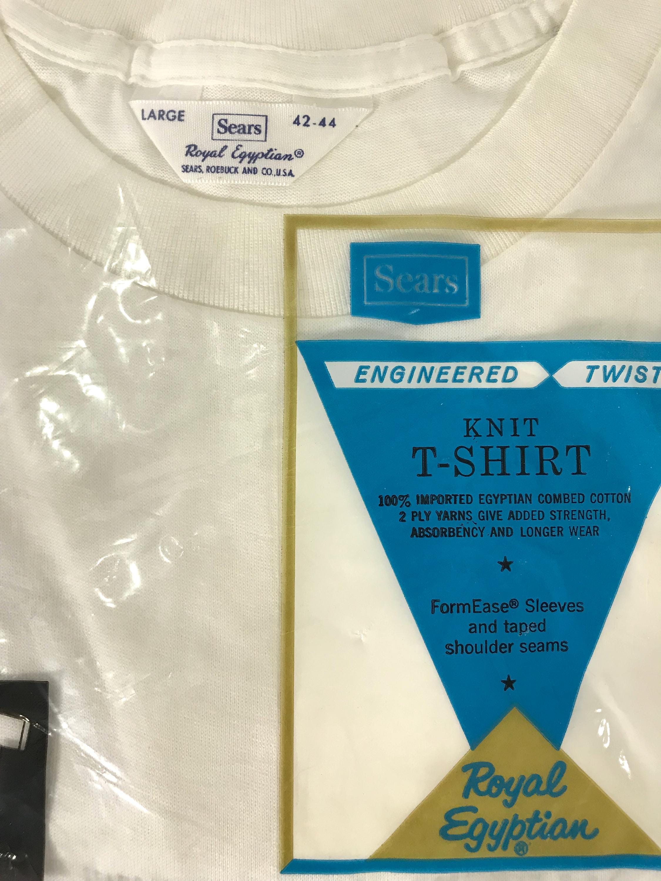 50s 60s Sears Roebuck and Co. Men's Royal Egyptian Cotton