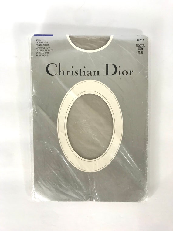 90s Christian Dior Crystal Gray Ultra-sheer Contro