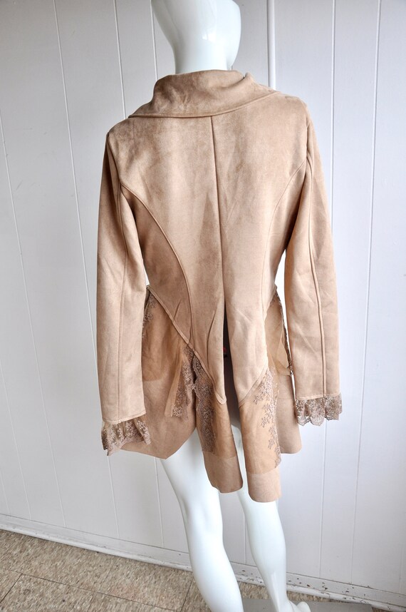 Y2K Ultra Suede Vegan Blazer, Size Small by Venus… - image 5