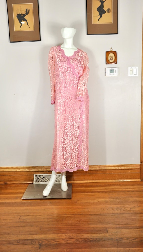 Pink Jc Penney's Dresses Vintage Jcpenney Dusty Pink Lace Dress Pink Jc Penney's Dresses Vintage Jcpenney Dusty Pink Lace Dress