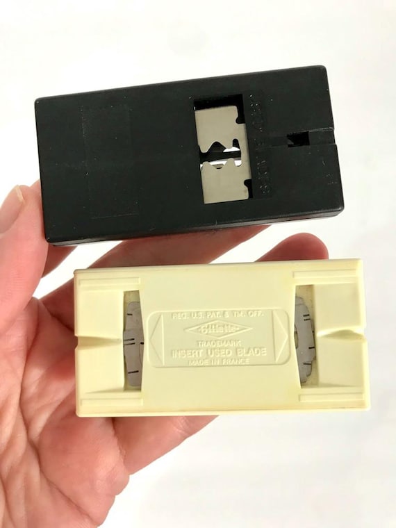 Gillette アンティーク カミソリ ケース付き 80年代 ジレット プラチナ プラス フランス製 + 90年代 シック